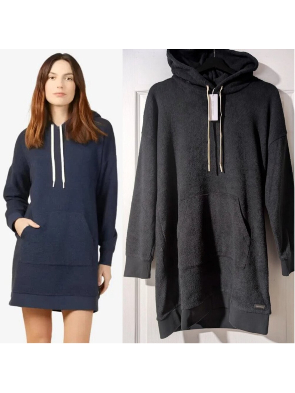 Outerknown | Hightide Hoodie Dress In Charcoal